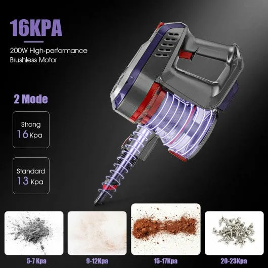 16 kPa Cordless Vacuum Cleaner 6 in 1 Rechargeable Battery