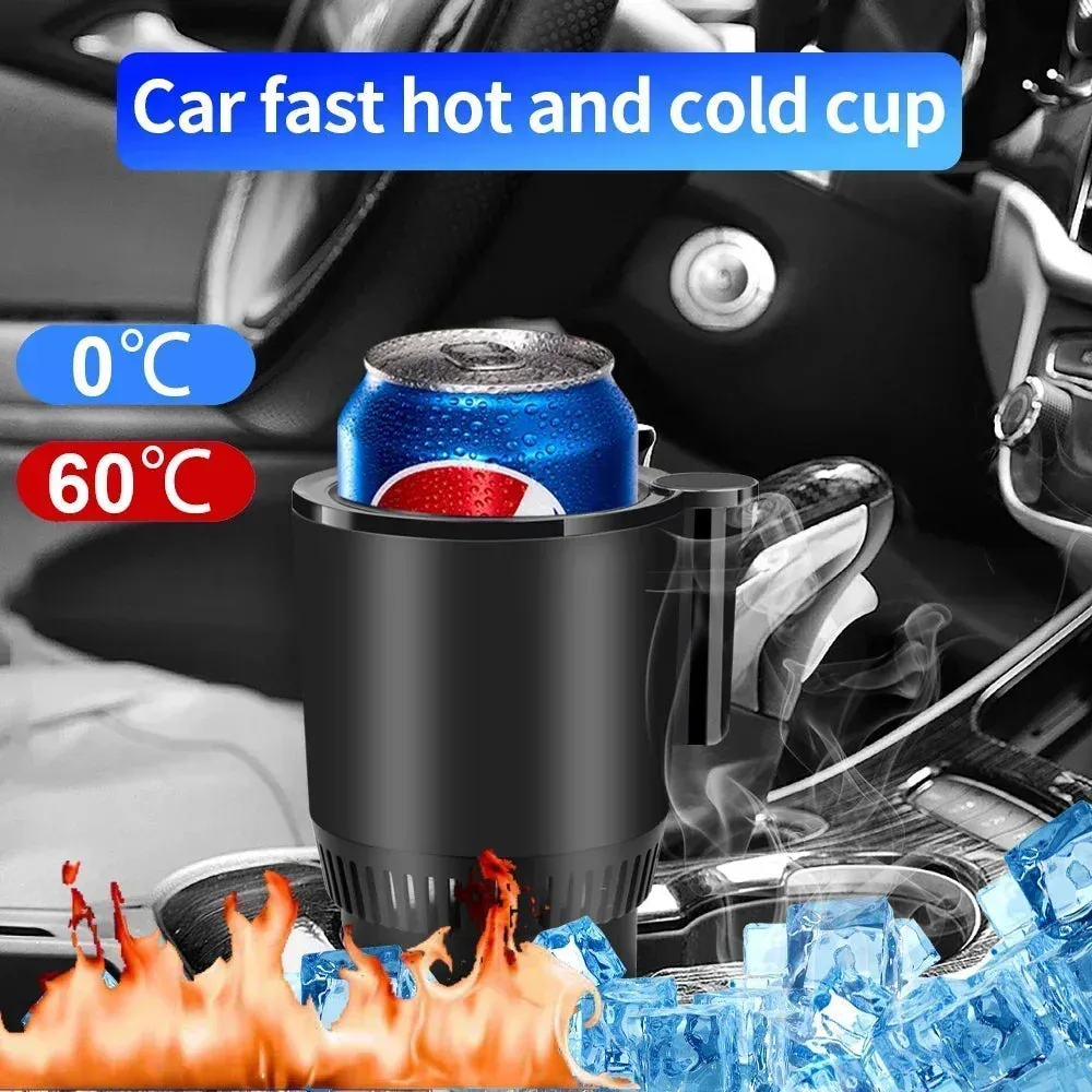 2 in 1 Cooling Heating Mug Holder with LCD Digital Temp Display DC12V