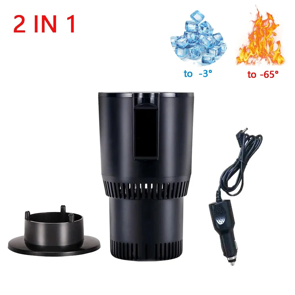 2 in 1 Cooling Heating Mug Holder with LCD Digital Temp Display DC12V