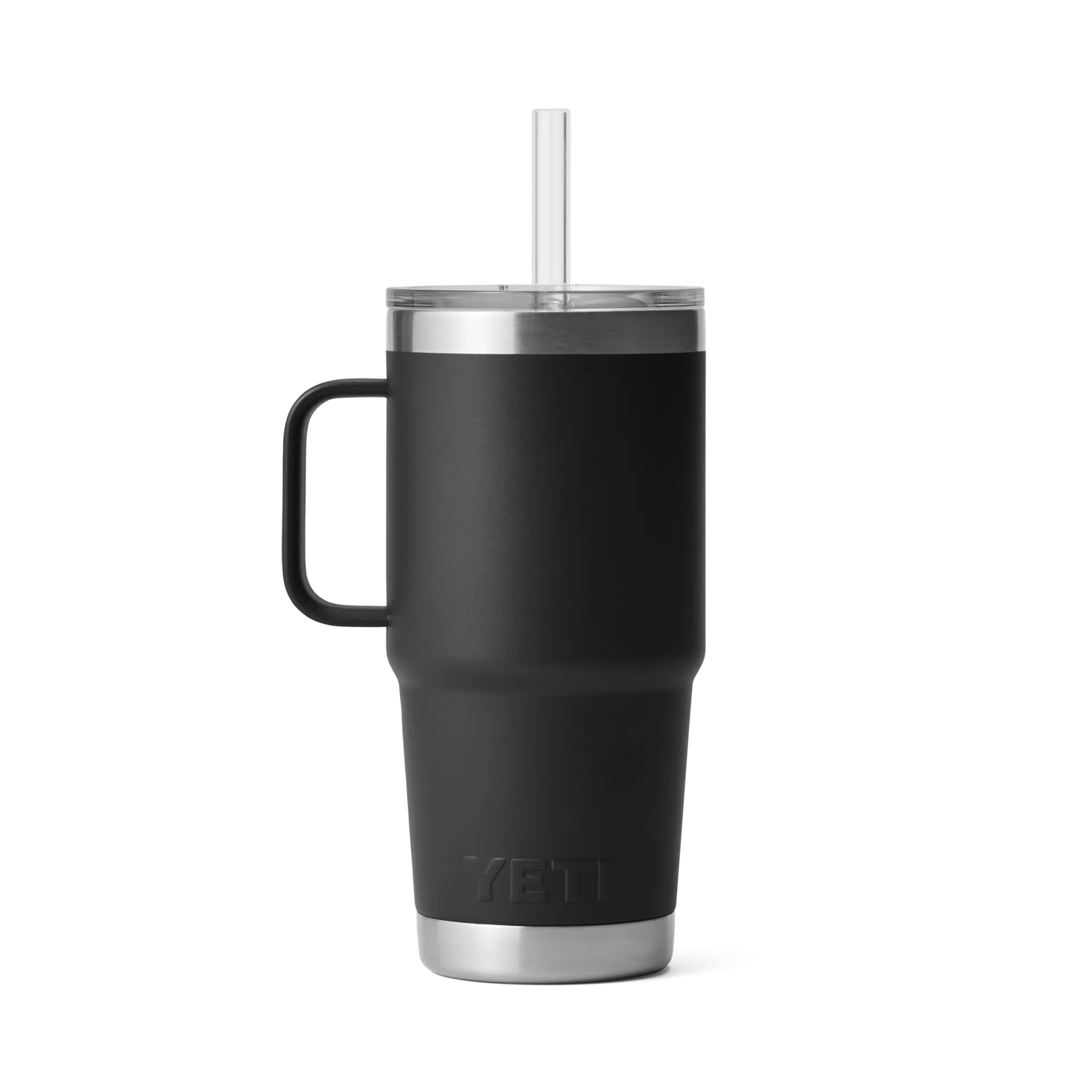 25 oz. / 739ml Straw Mug w/ Straw Lid - Black