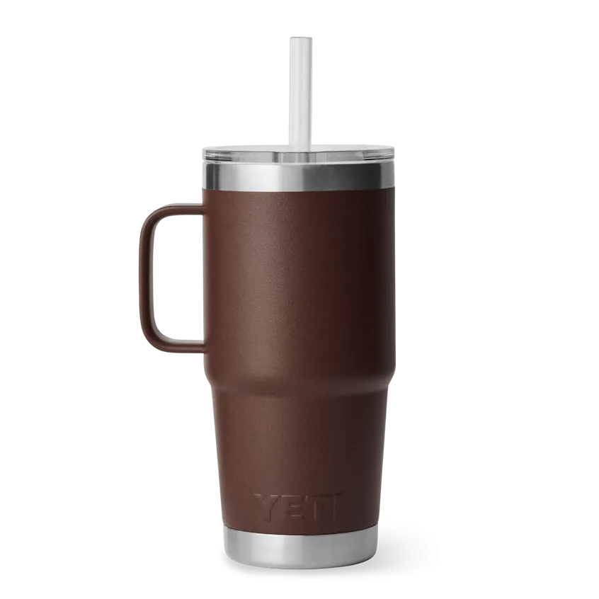 25 oz. / 739ml Straw Mug w/ Straw Lid - Wetlands Brown