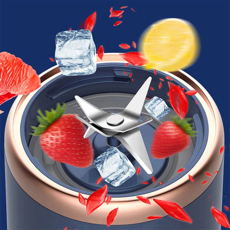 400ml Mini Juicer Ice Crusher USB Rechargeable Personal Juicer Cup