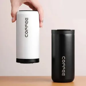 400ML Stainless Steel Coffee Thermos Bottle Thermal Mug Leakproof Car Vacuum Flasks Coffee Cup Travel Portable Insulated Bottles