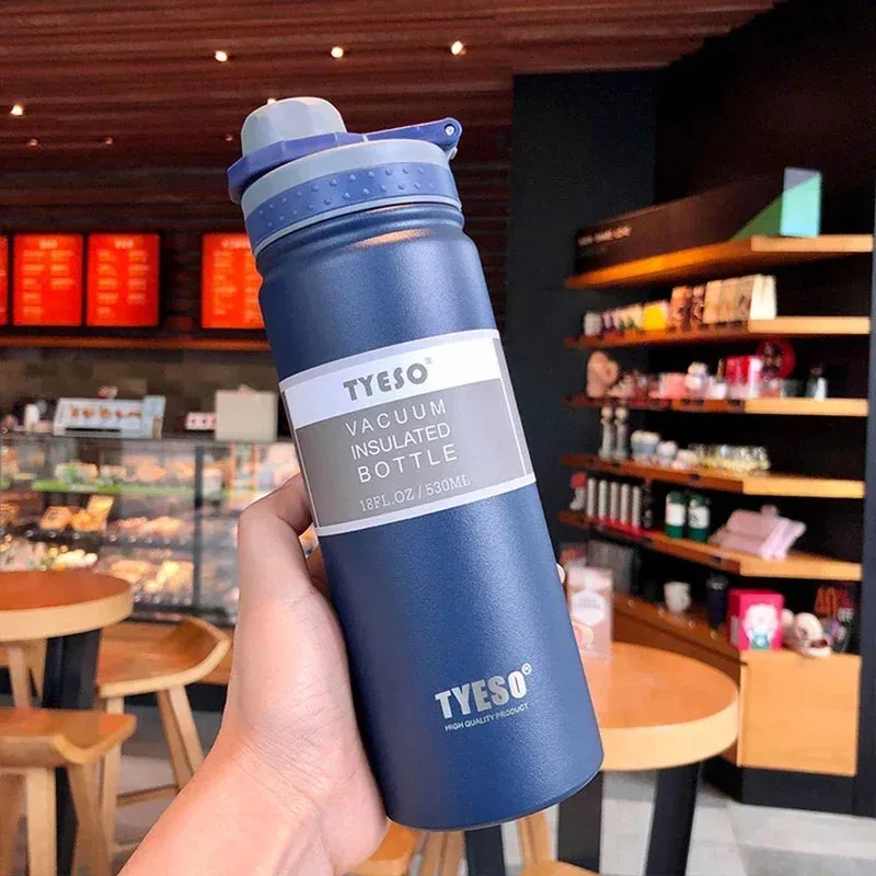 530/750ML Tyeso Thermos Bottle Stainless Steel Vacuum Flask Insulated Water Bottle Travel Cup For children Coffee Mug Termica