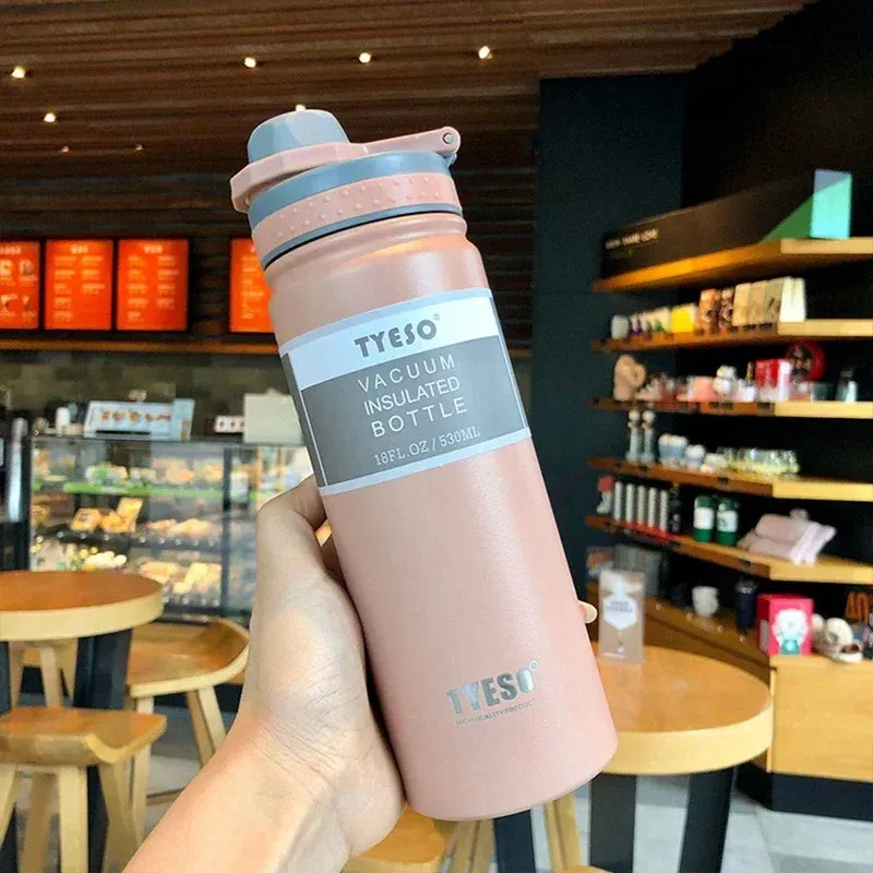 530/750ML Tyeso Thermos Bottle Stainless Steel Vacuum Flask Insulated Water Bottle Travel Cup For children Coffee Mug Termica