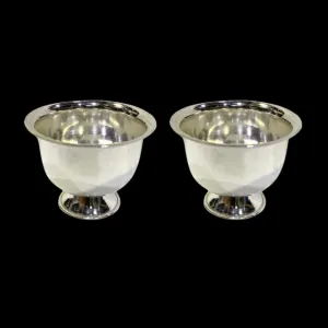 925 Sterling Silver Padam Cups for Pooja [Set of 2] - 125 grams