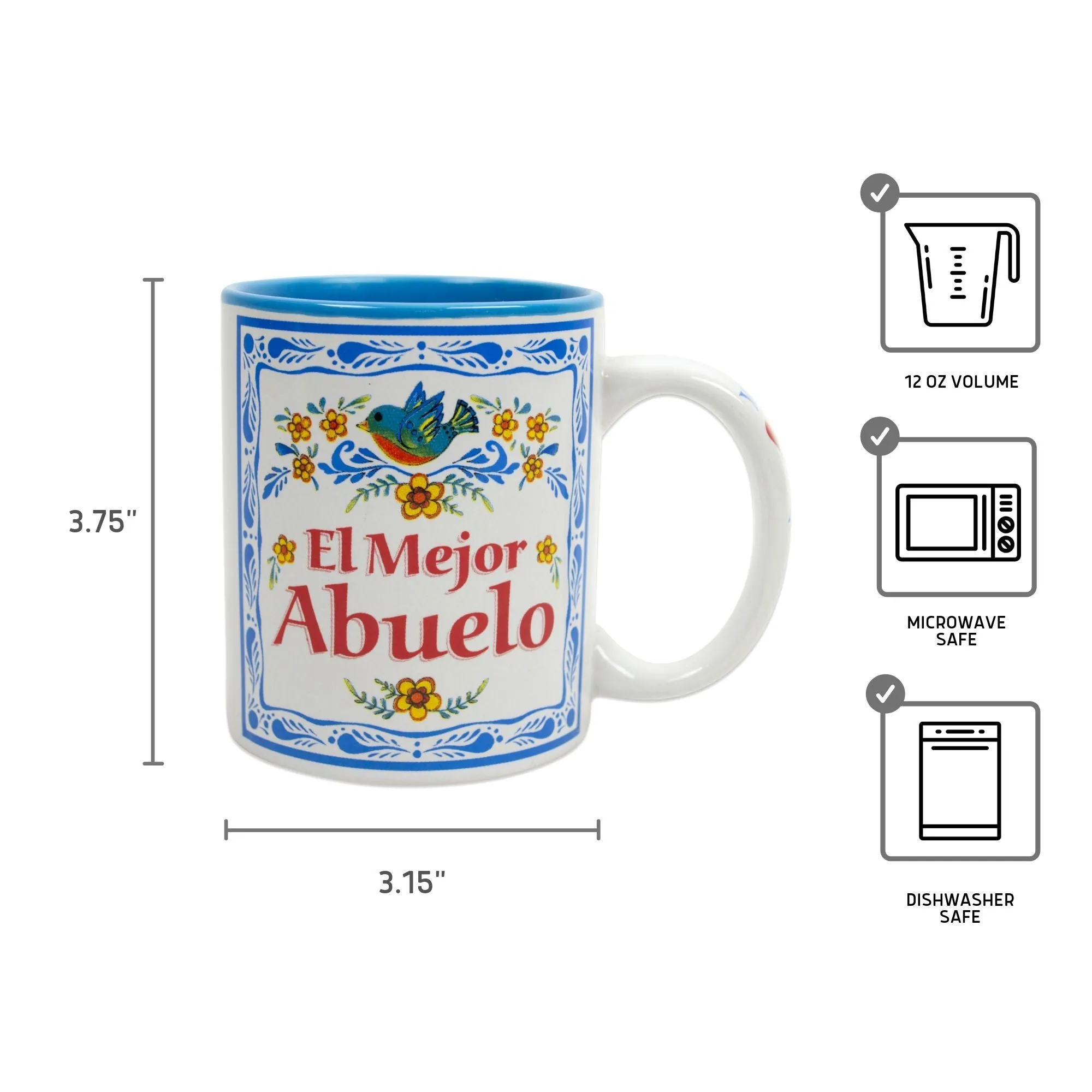 Abuelo Gift Idea Unique Coffee Mug  "El Mejor Abuelo"