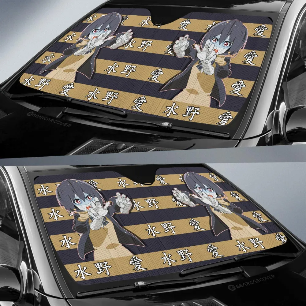 Ai Mizuno Car Sunshade Custom Anime Car Accessories