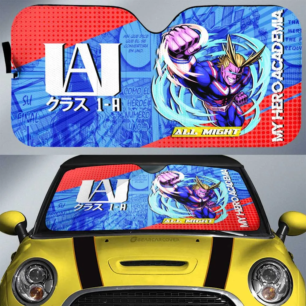 All Might Car Sunshade Custom Car Accessories