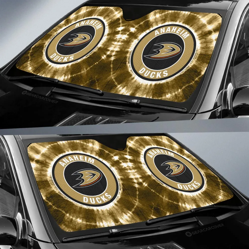 Anaheim Ducks Car Sunshade Custom Tie Dye Car Accessories