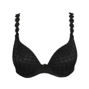 Avero Heart-Shaped Plunge Bra (Black) A-E