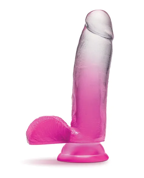 B Yours 7" Sugar Magnolia Dildo - Fuchsia