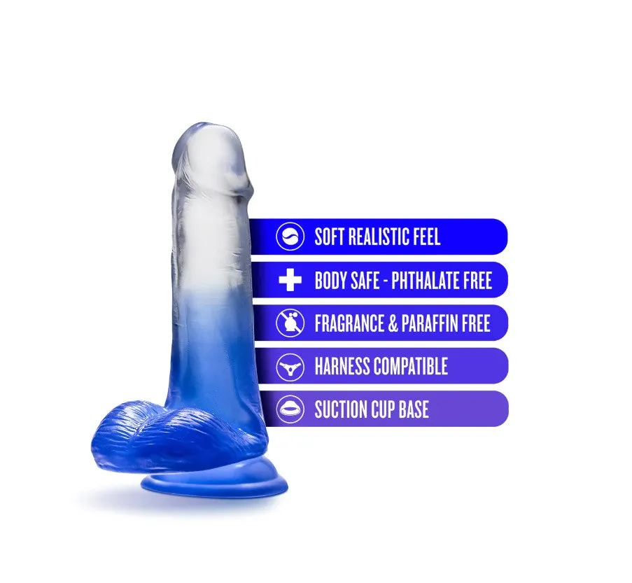 B Yours Stella Blue Dildo - 6.25 inch (Blue)