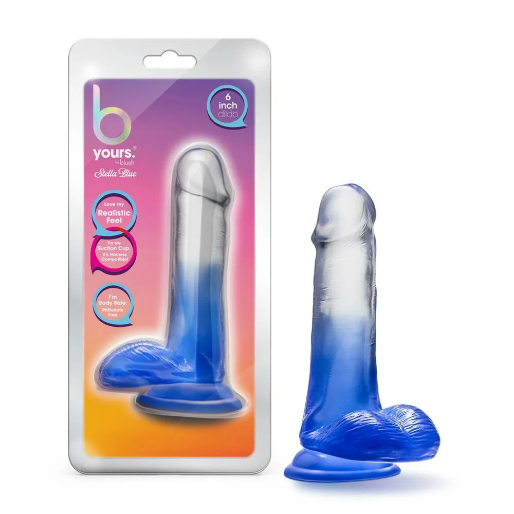 B Yours Stella Blue Dildo 6in