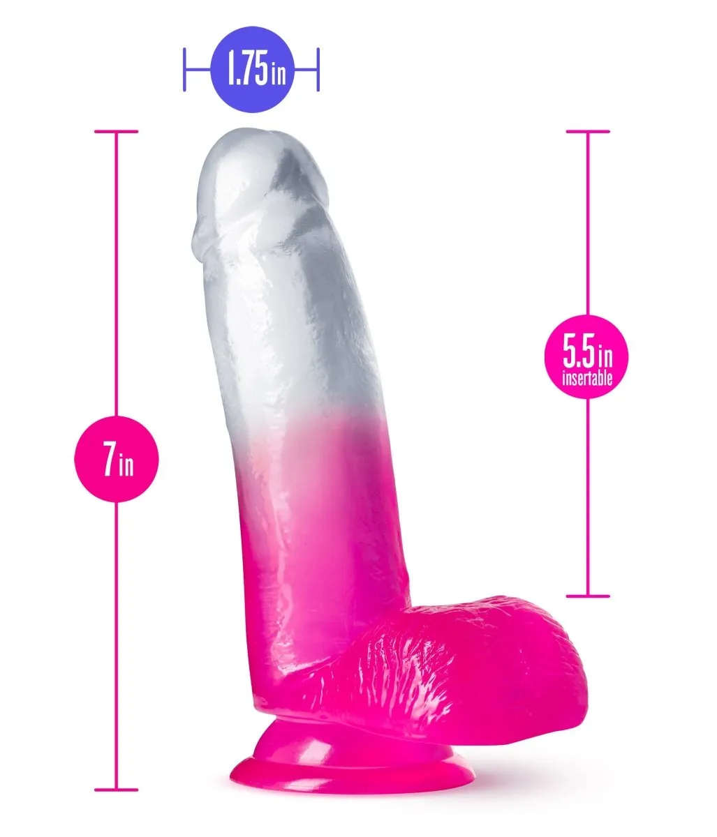 B Yours - Sugar Magnolia - 7 Inch Dildo - Fuchsia