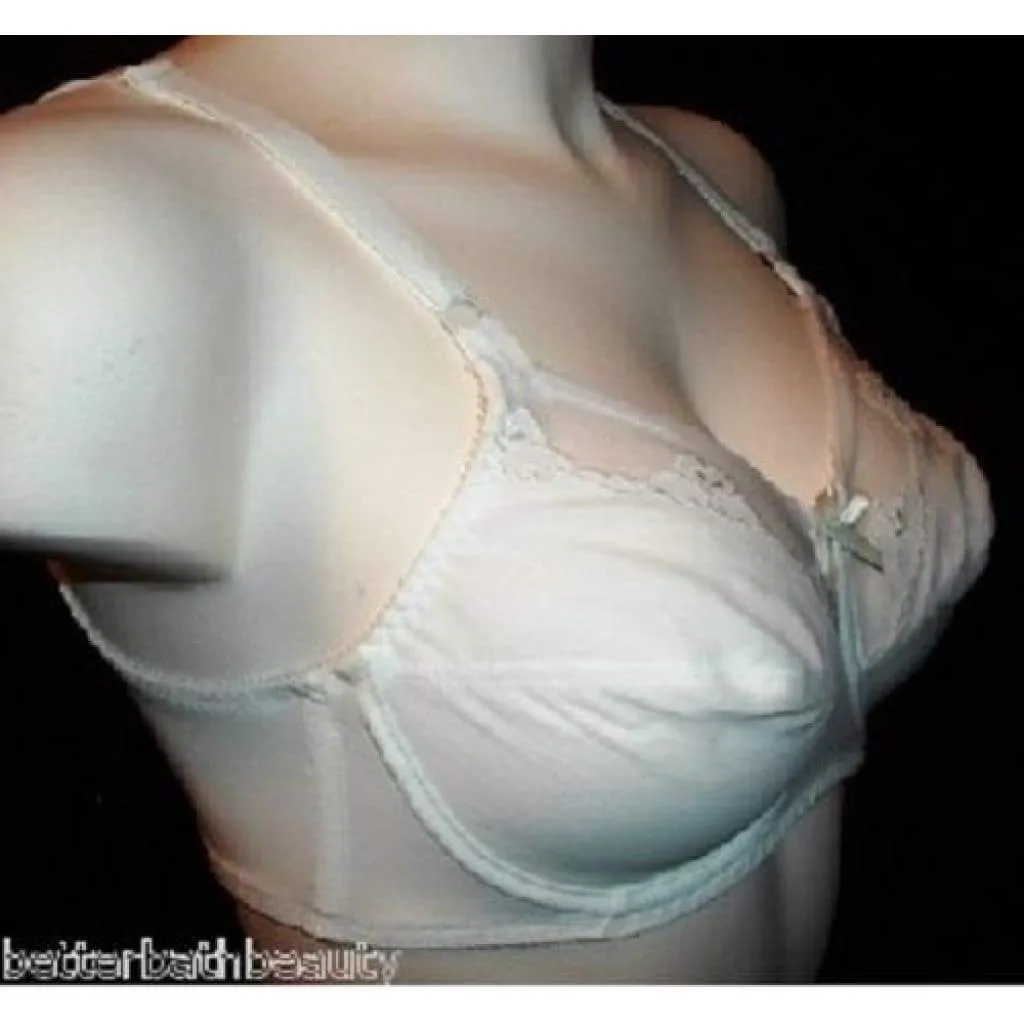 Bali 180 0180 Flower Underwire Bra 40B White NEW WITH TAGS