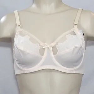 Bali 180 0180 Flower Underwire Bra 40B White NEW WITH TAGS