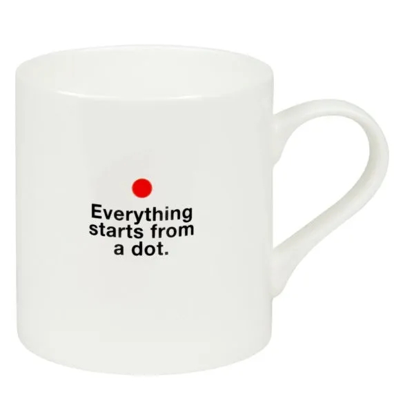 Bauhaus Architect Mug Everything Starts with Dot