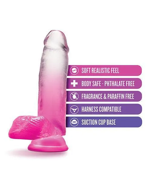 Blush B Yours 7" Sugar Magnolia Dildo - Fuchsia