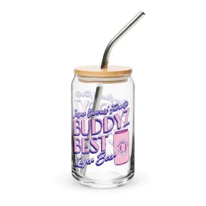 Buddyz Best Glass Can Shaped Mug