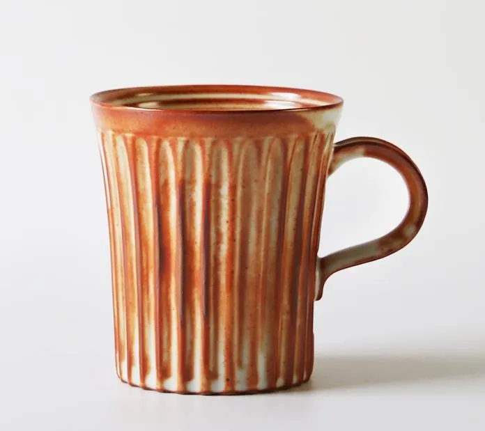 Cappuccino Coffee Mug, Handmade Pottery Coffee Cup, Large Capacity Coffee Cup, Large Tea Cup