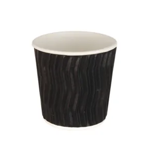 Capri Coolwave Takeaway Double Wall Coffee Cup Black 4oz