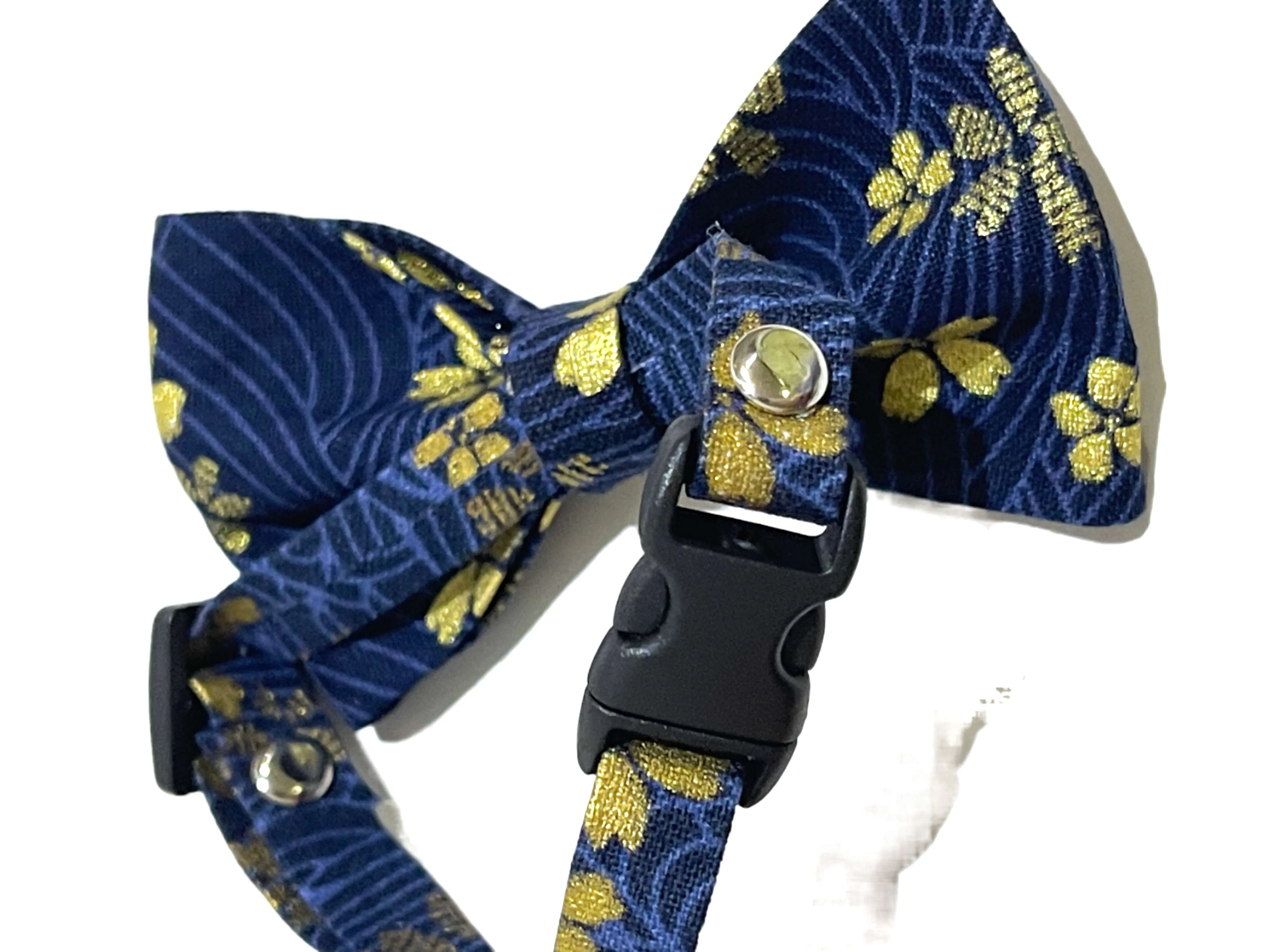 Cat Wedding Bow Tie - Dark Blue