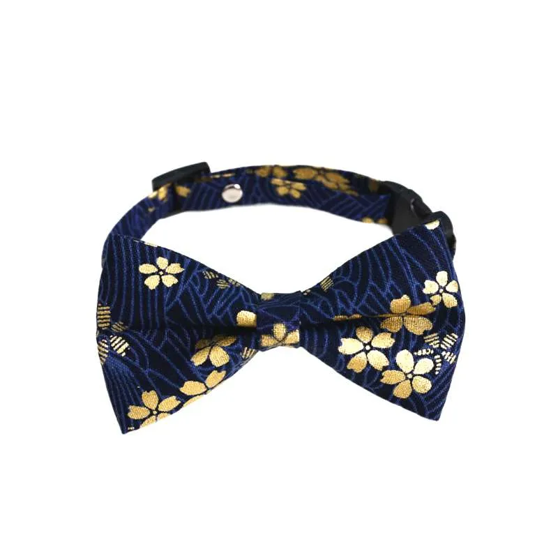 Cat Wedding Bow Tie - Dark Blue