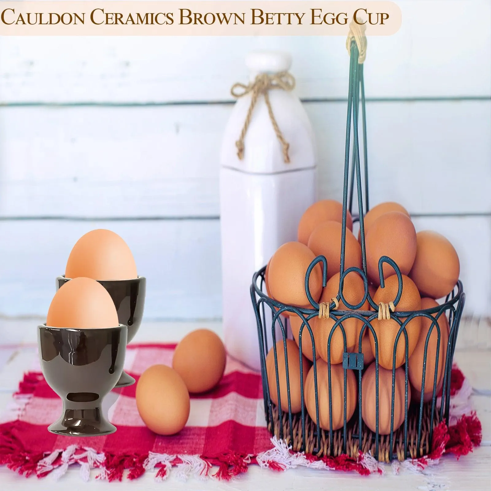 Cauldon Ceramics Brown Betty Egg Cup Made in England