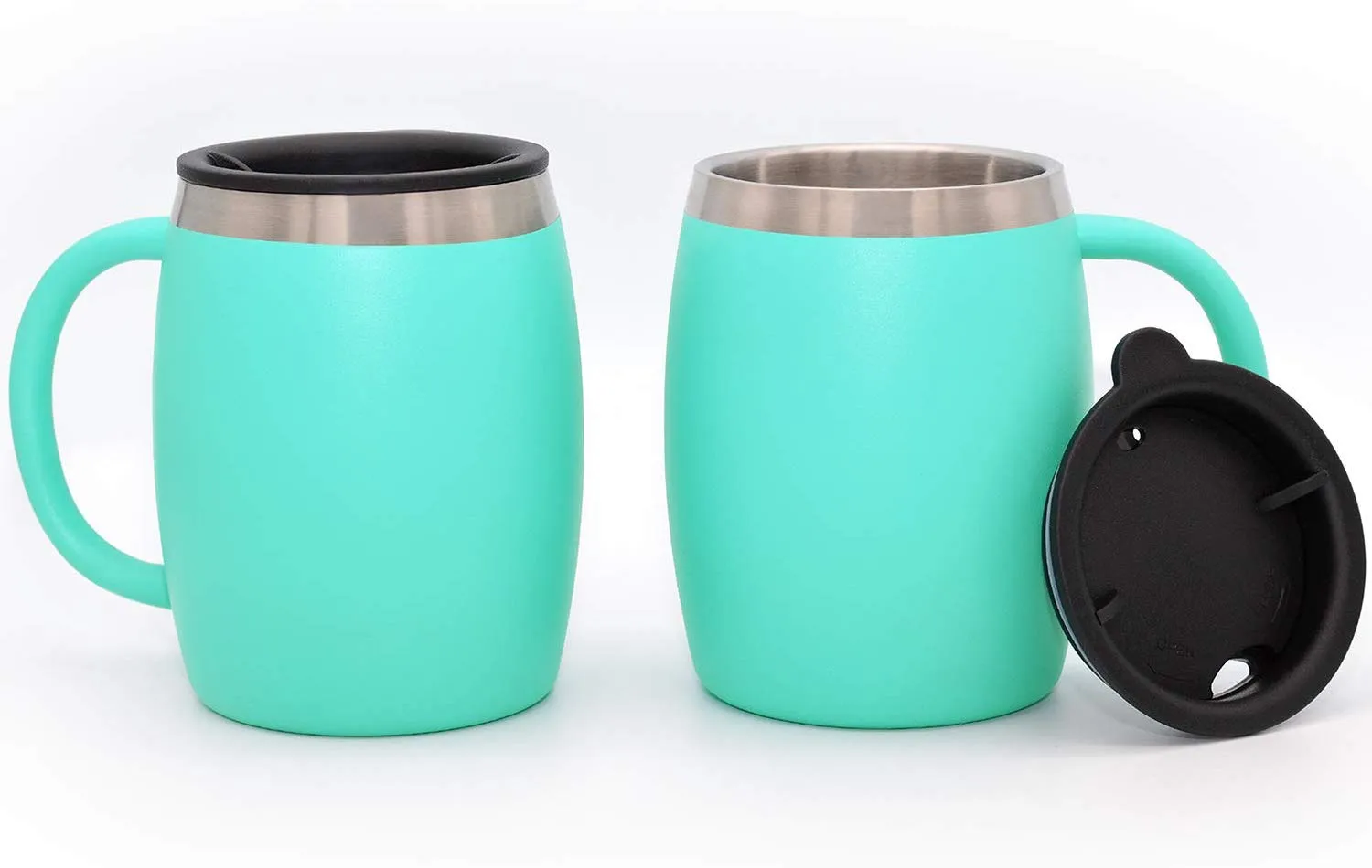 CHILLOUT LIFE Stainless Steel Insulated Coffee Mugs Set of 2 (14oz)