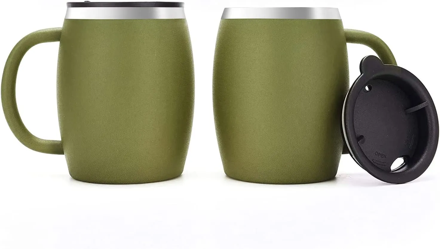 CHILLOUT LIFE Stainless Steel Insulated Coffee Mugs Set of 2 (14oz)