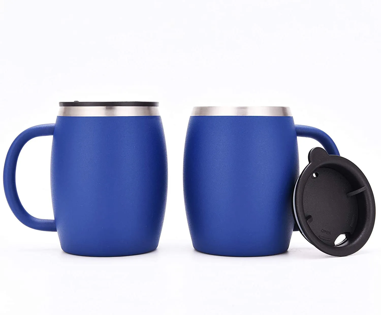 CHILLOUT LIFE Stainless Steel Insulated Coffee Mugs Set of 2 (14oz)