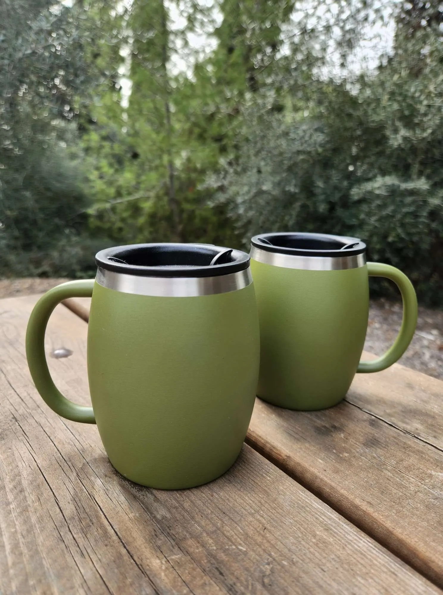 CHILLOUT LIFE Stainless Steel Insulated Coffee Mugs Set of 2 (14oz)