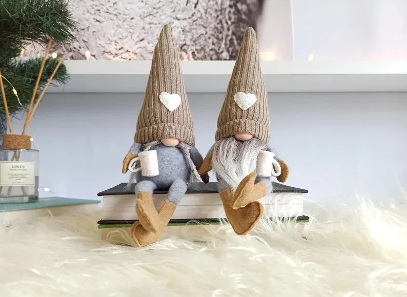 Coffee Gnome Dolls Coffee Gnomes Plush Coffee Bar Decoration for grinding coffee in Kitchen Plush Doll Holiday Decorations for Home