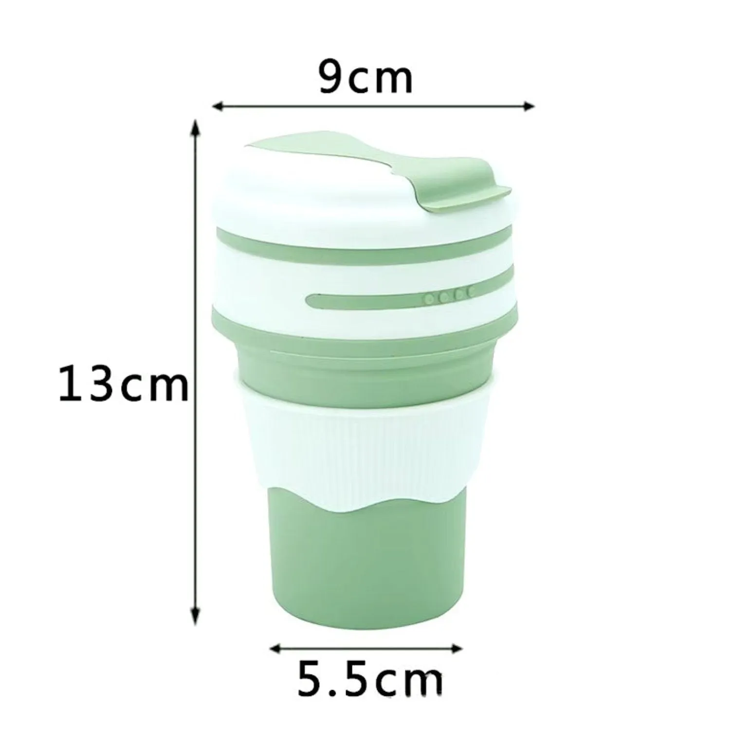 Collapsible Coffee Cup – Portable, Reusable Silicone Cup with Lid, Leakproof & BPA-Free Travel Mug