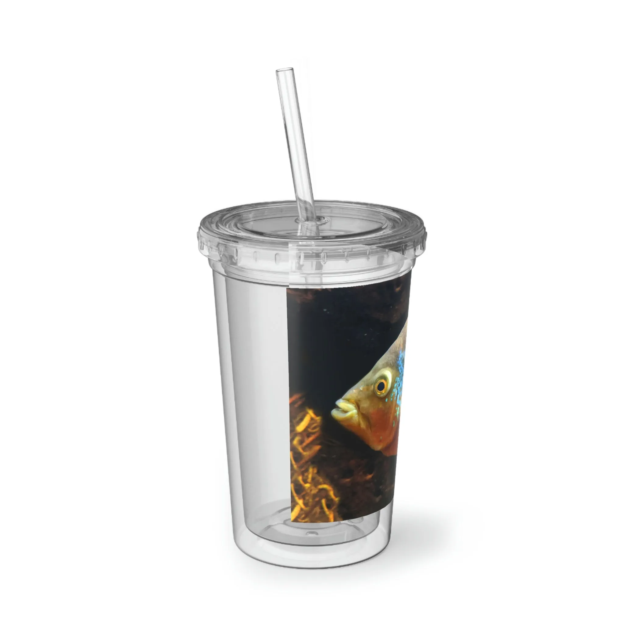 Colorful Fish Suave Acrylic Cup