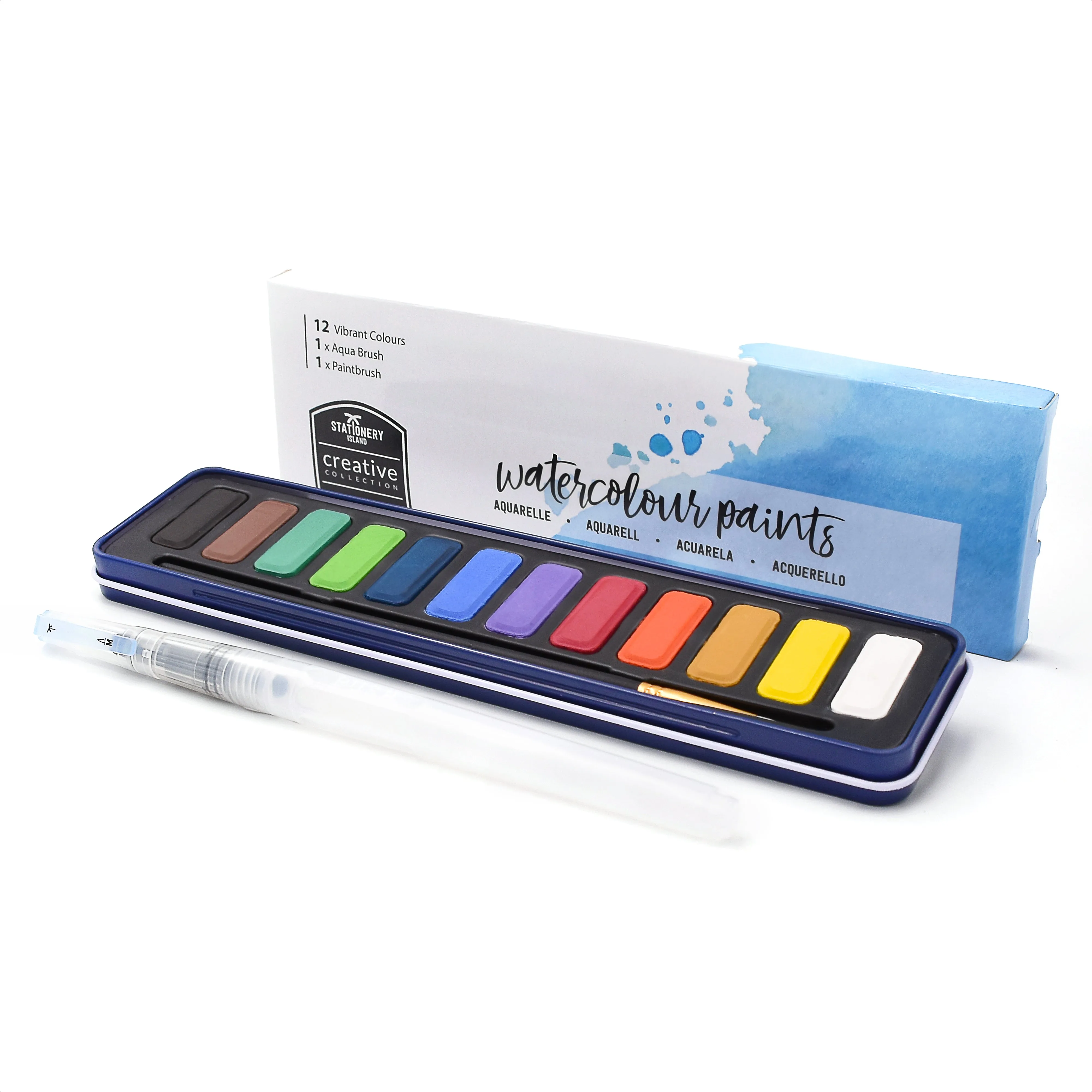 Creative Collection Watercolour Paint Set - 12 Colours