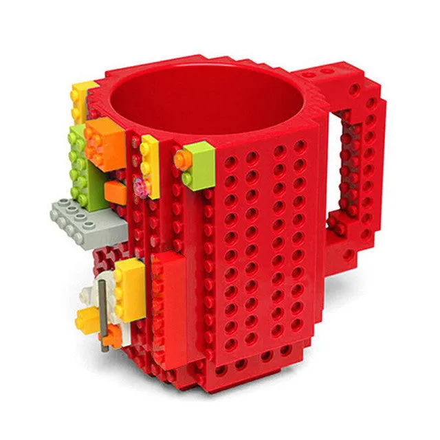 Creative Mug Lego Bricks Silicone Mugs Stainless Steel