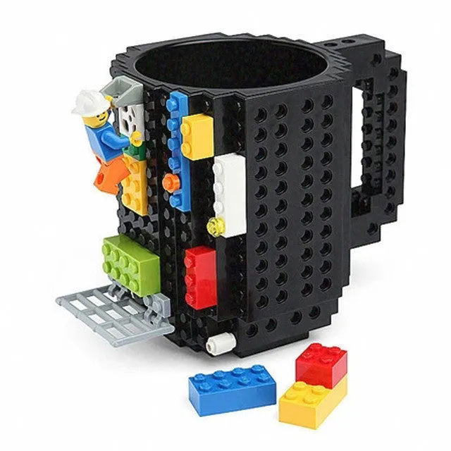 Creative Mug Lego Bricks Silicone Mugs Stainless Steel