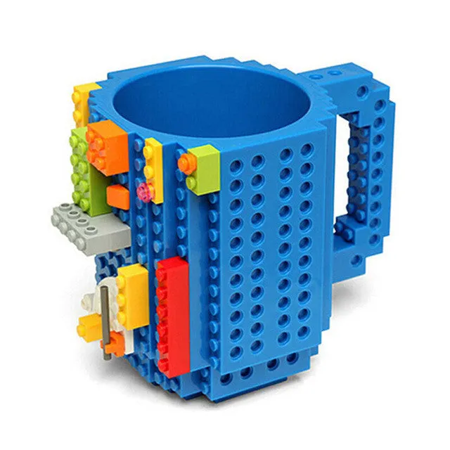 Creative Mug Lego Bricks Silicone Mugs Stainless Steel