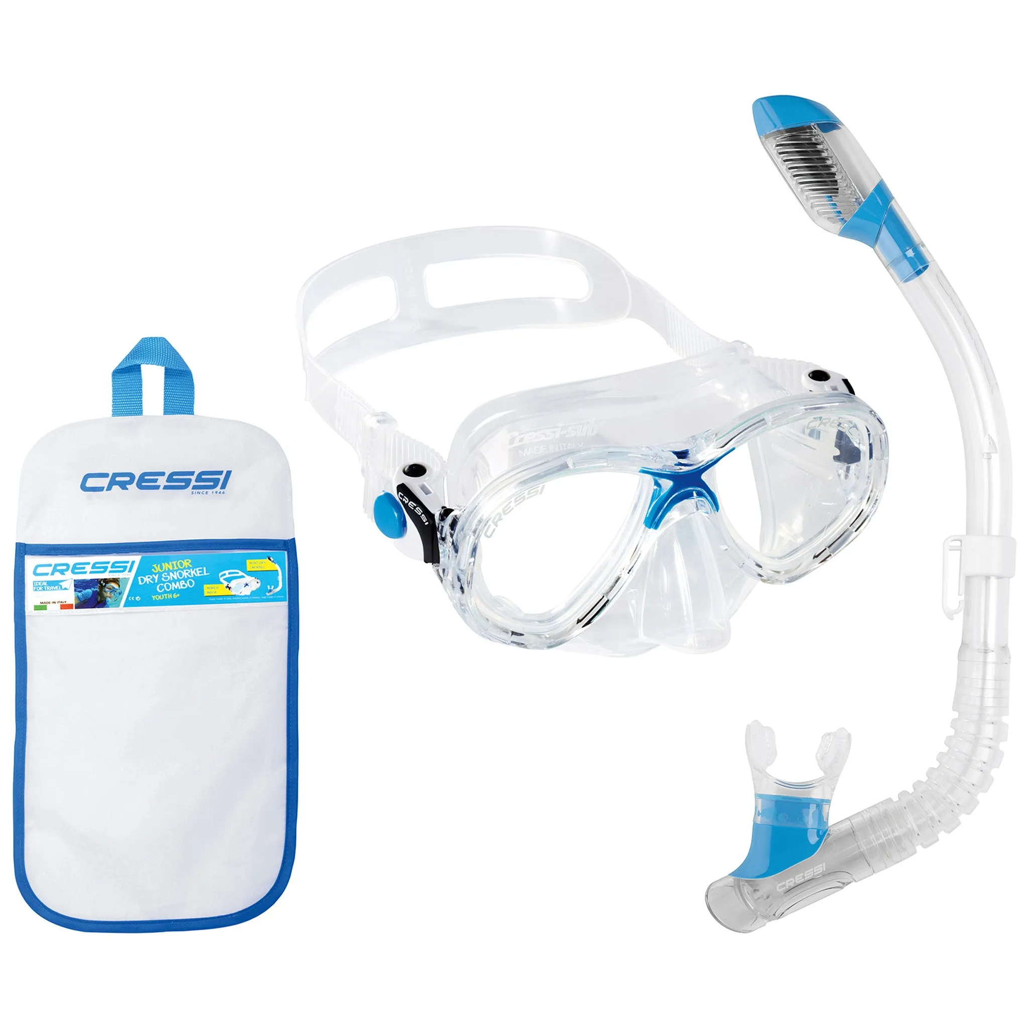 Cressi Marea Jr Mini Dry Snorkel Combo