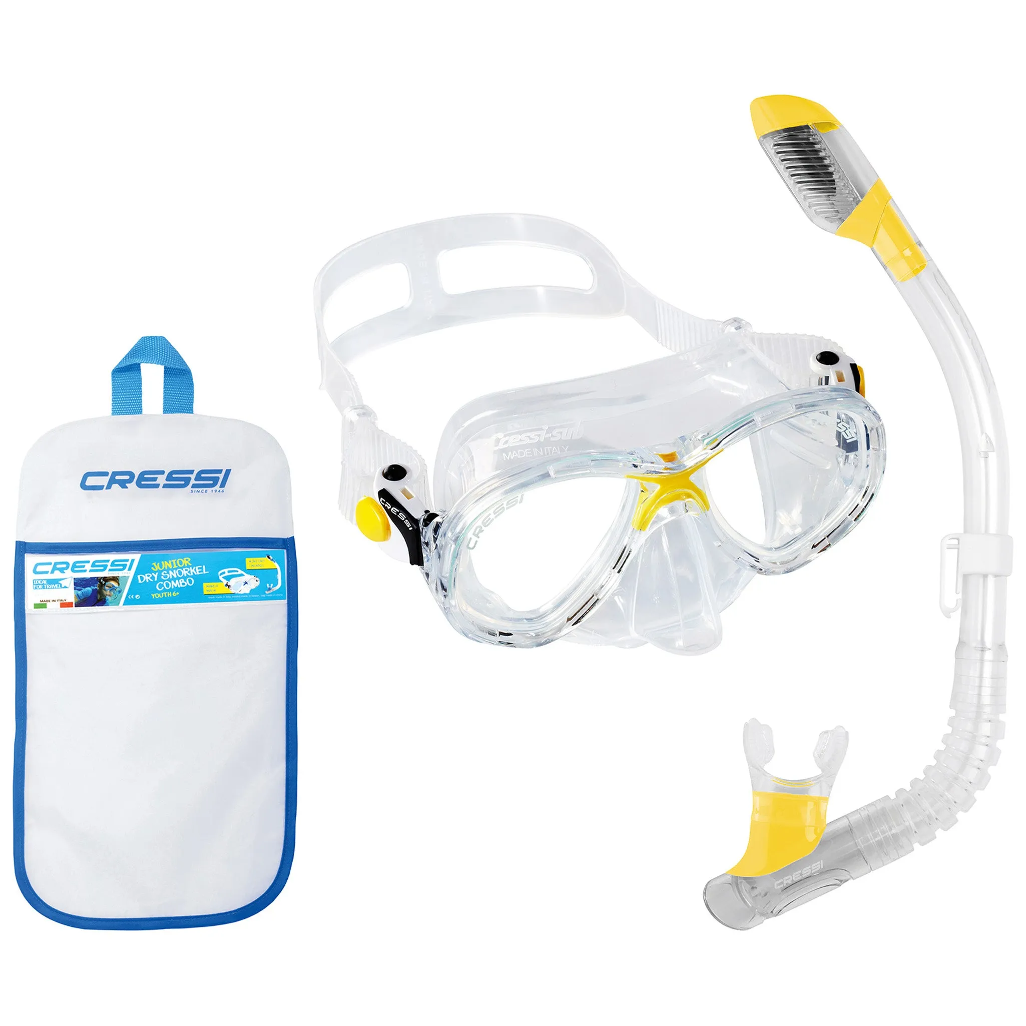 Cressi Marea Jr Mini Dry Snorkel Combo