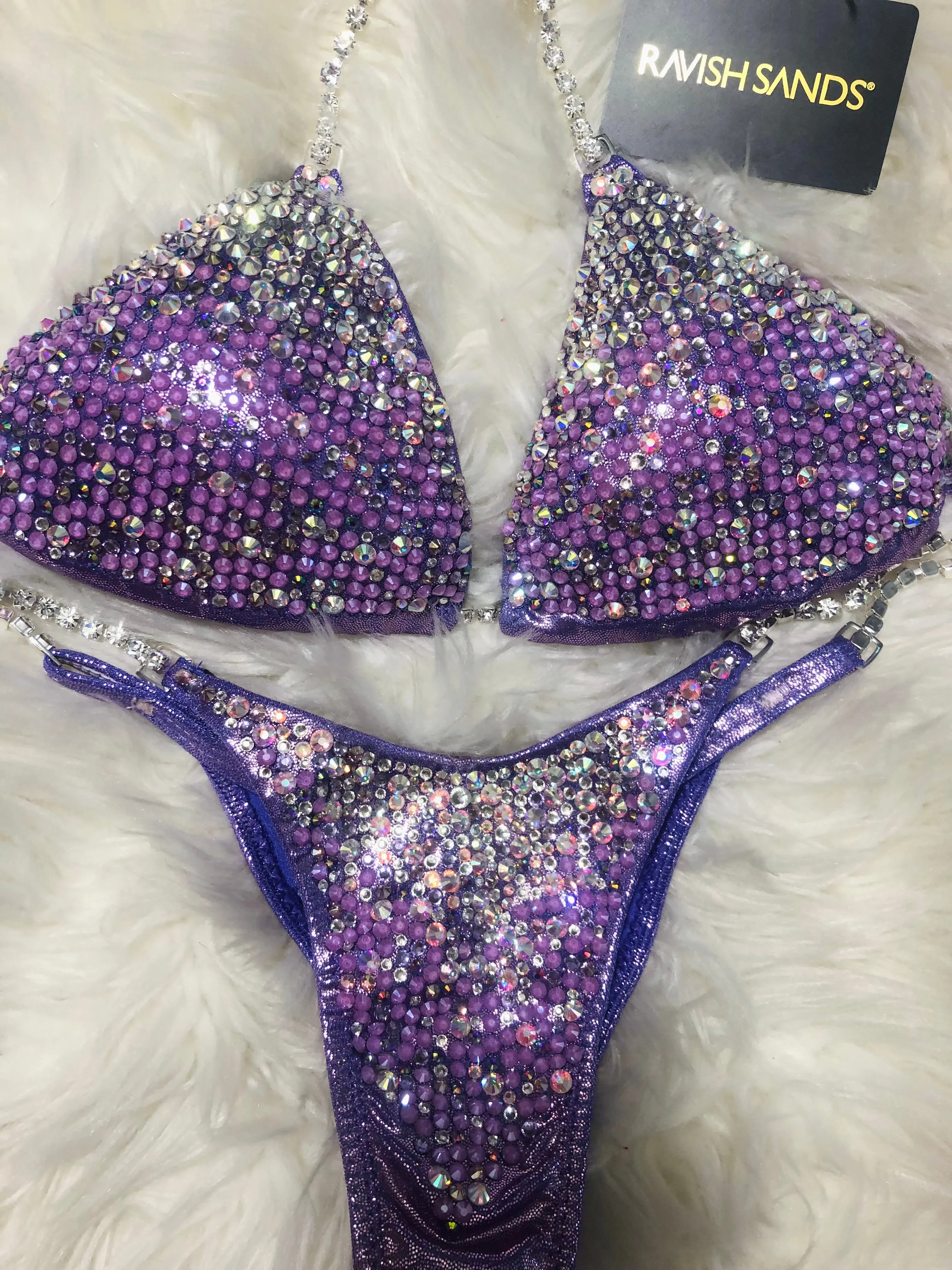 Custom cascade Diamond (Choose any color swatch/fabric) Competition Bikini