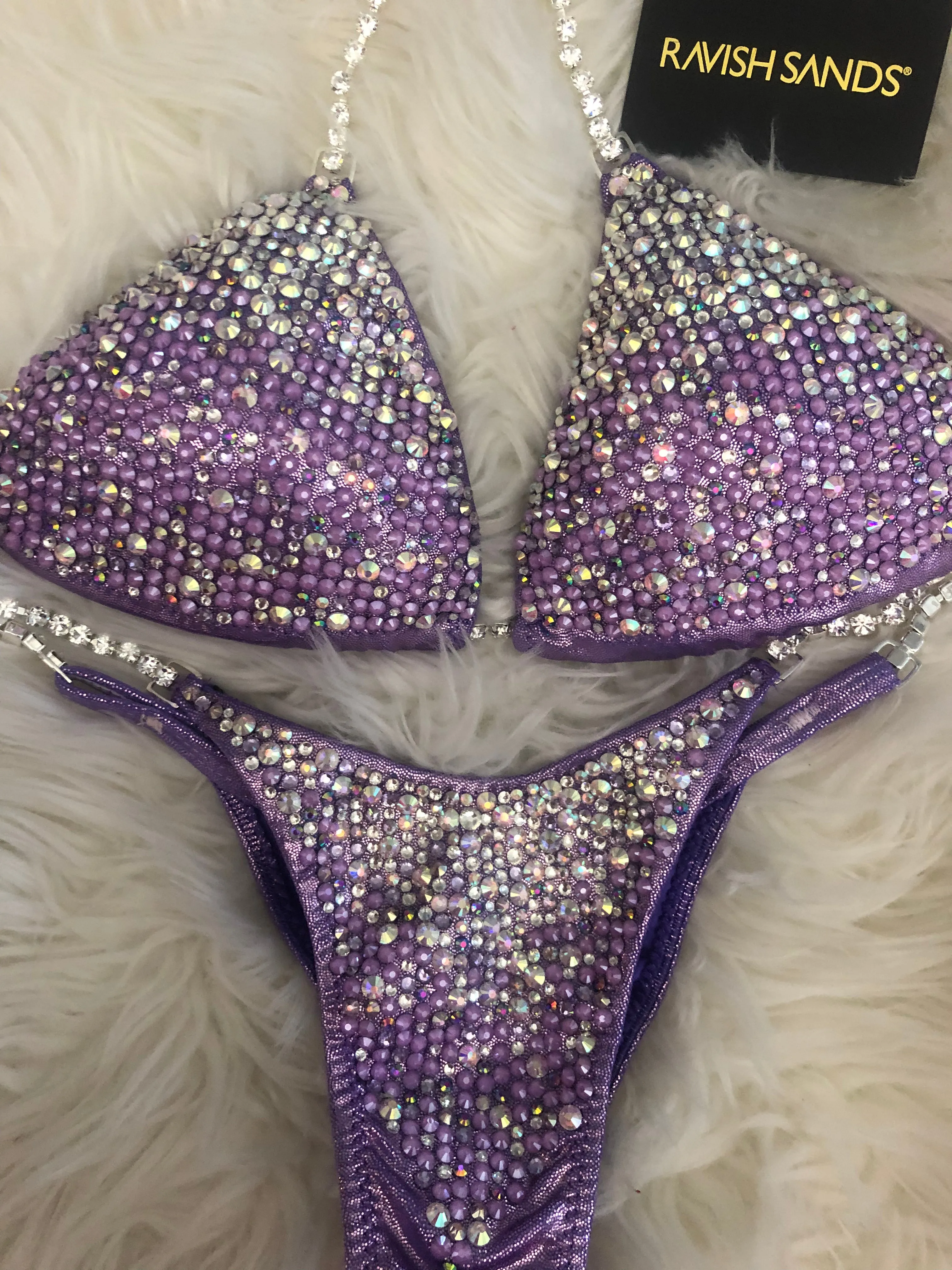 Custom cascade Diamond (Choose any color swatch/fabric) Competition Bikini