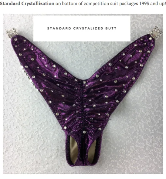 Custom Competition Bikinis Sideways Gradient Luxe  (Choose any color swatch/fabric)