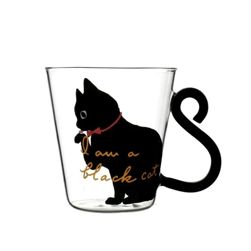 Cute Cat Glass Cup Just For You