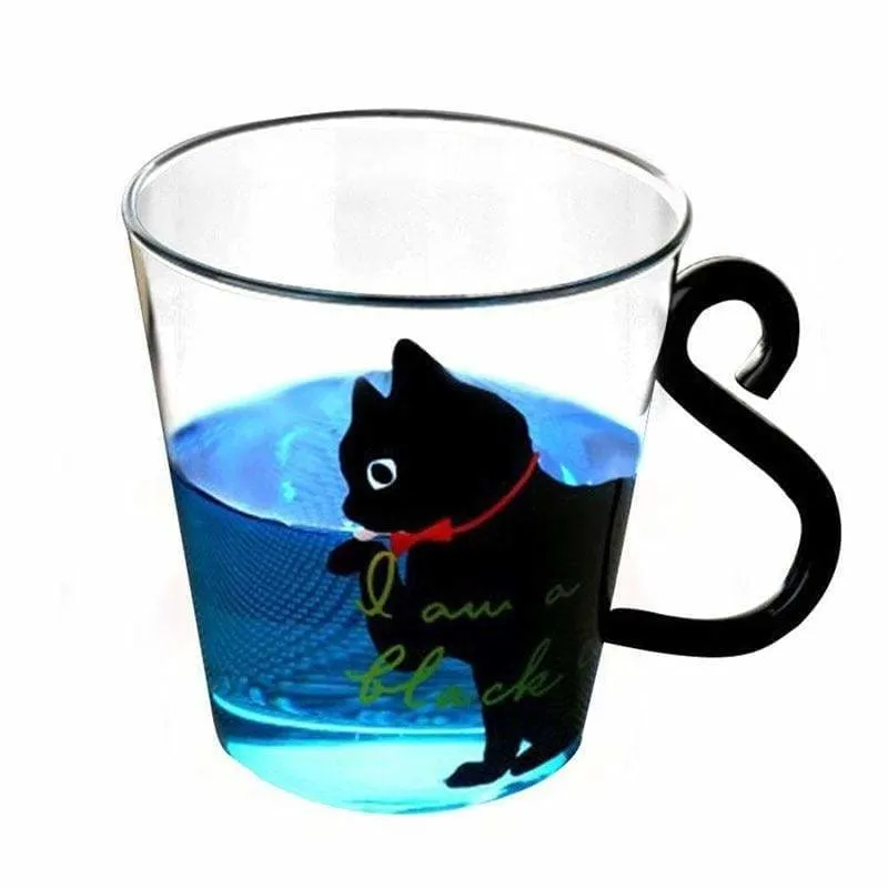 Cute Cat Glass Cup Just For You