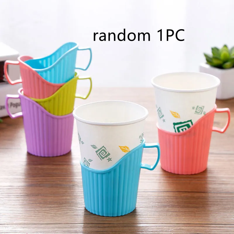 Disposable Paper Cup Holder Household Cup Saucer