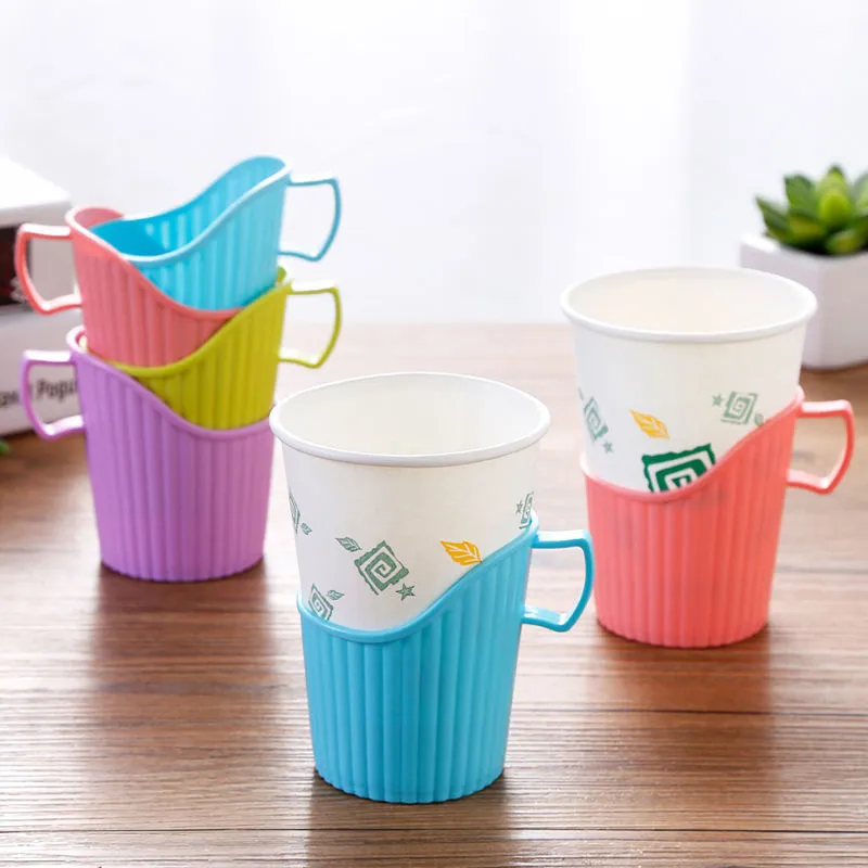 Disposable Paper Cup Holder Household Cup Saucer