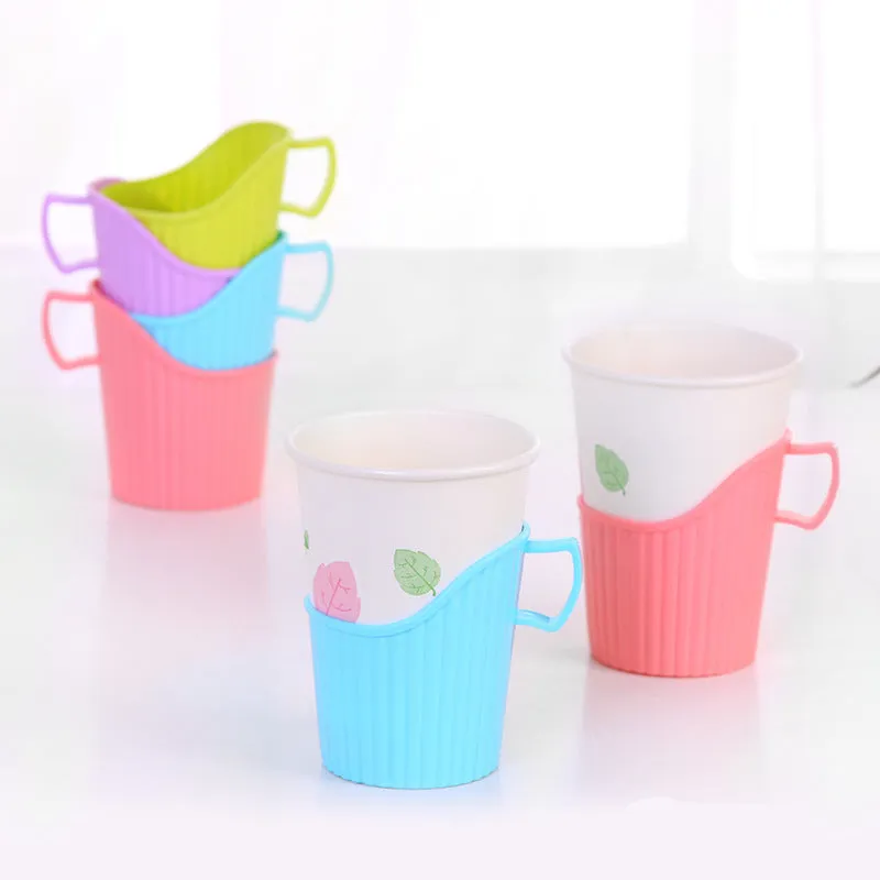 Disposable Paper Cup Holder Household Cup Saucer